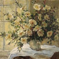 Terence McCaw; Still Life with Christmas Roses
