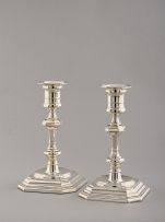 A pair of Elizabeth II silver candlesticks, Carrs of Sheffield Ltd, Sheffield, 2000