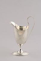 A Irish silver cream jug, Dennis Fray, Dublin, 1787
