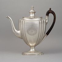 A George III silver coffee pot, George Smith II & Thomas Hayter, London, 1804