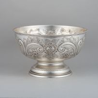 A Victorian silver rosebowl, John & William Deakin, Sheffield, 1898