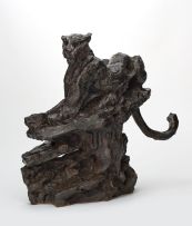 Dylan Lewis; Leopard on a Rock, maquette