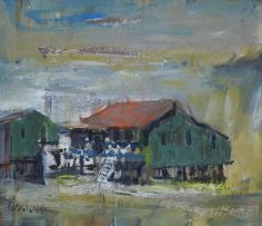 Sidney Goldblatt; Fishing Village, Kilembi