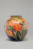 A Walter Moorcroft 'Freesia' vase, post 1954