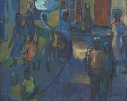 James Thackwray; Figures in a Street, District Six