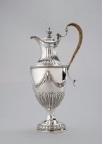 A George III silver hot water jug, William Holmes & Nicholas Dumée, London, 1774
