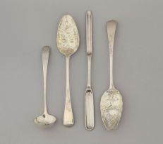 Two George III silver berry spoons, George Smith III & William Fearn, London, 1792