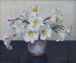 Frans Oerder; Still Life with St. Joseph Lilies