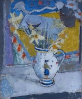 Anne Redpath; Daffodils in a Breton Jug, recto; Still Life with Red Cabbage, verso