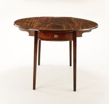 A George III mahogany drop-side table