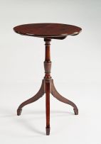 A George III mahogany tilt-top wine table