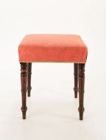 A late George III mahogany stool