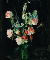 Clement Serneels; Still Life of Flowers in a Vase