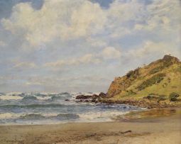 Cecil Thornley Stewart; Beach Scene