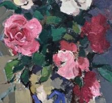 Hennie Niemann Snr; Still Life with Roses