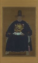 A Chinese ancestor portrait, 20th century