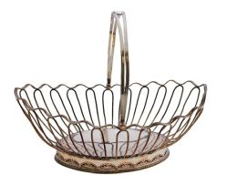 A Sheffield-plated basket, 19th century