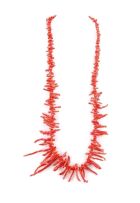 Coral branch necklace, probably Italian