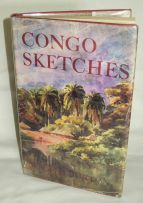 William Frederick Padwick Burton; A Collection of four sketch books and a basildon band writing pad of 175 sketches and watercolours executed while the artist was living in the Congo in the 1950's