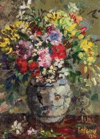 Gregoire Boonzaier; Still Life of Summer Flowers in a Vase