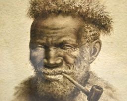 Gerard Bhengu; Man Smoking a Pipe