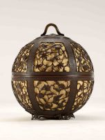 A Japanese bronze lantern, Meiji period (1868-1912)