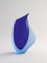 A Skrdlovice Glassworks vase, designed by Maria Stahlikova and Milena Veliskova, 1960