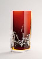 An Exbor Glassworks vase, designed by Pavel Hlava, 1964