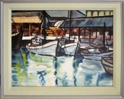 Richard Cheales; Boats in the Harbour