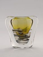 A Leerdam Unica glass vase, Floris Meydam, 1957