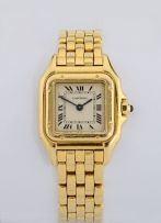 Lady's 18ct gold Panthère wristwatch, Cartier, Ref W25022B9