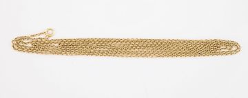 15ct gold cable-link chain