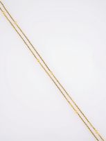 18ct gold double cable-link chain