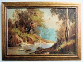 Dino Paravano; River Landscape