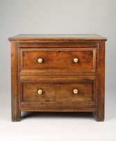 An elm and oak chest, late 17th century