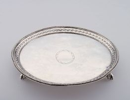 A Cape silver salver, Johannes Combrink, late 18th/early19th century
