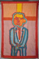 Robert Hodgins in collaboration with Marguerite Stephens; Blue Suit Guy