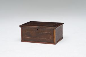 A Cape stinkwood, yellowwood and inlaid box, 19th century