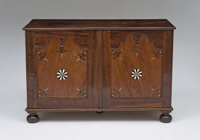 A Cape stinkwood and inlaid side cupboard, 19th century