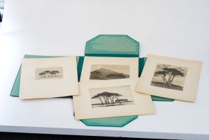 Nita Spilhaus; Trees, a portfolio of 14 etchings