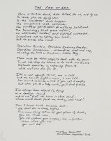 Marlene Dumas; The Fog of War, four works with prefacing poem