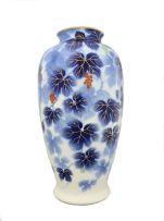 A Japanese vase, Fukagawa, mid 20th century