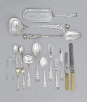 A silver-plate part canteen, Mappin & Webb, early 20th century