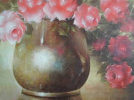 Loughridge Gray; Roses in a Copper Pot