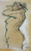 Douglas Portway; Standing Female Nude