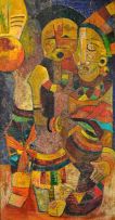 Speelman Mahlangu; Figures with Pots