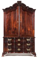 A Cape stinkwood armoire, late 18th/early 19th century