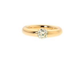 Diamond single-stone ring, Niessing