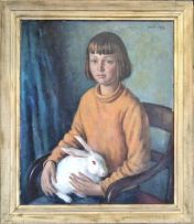 Alfred Neville Lewis; Portrait of Cia Brand, the Artist's Daughter
