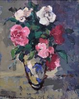 Hennie Niemann Snr; Still Life with Roses